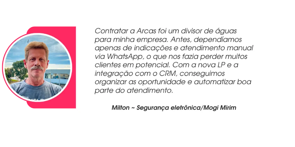 Depoimento cliente 1